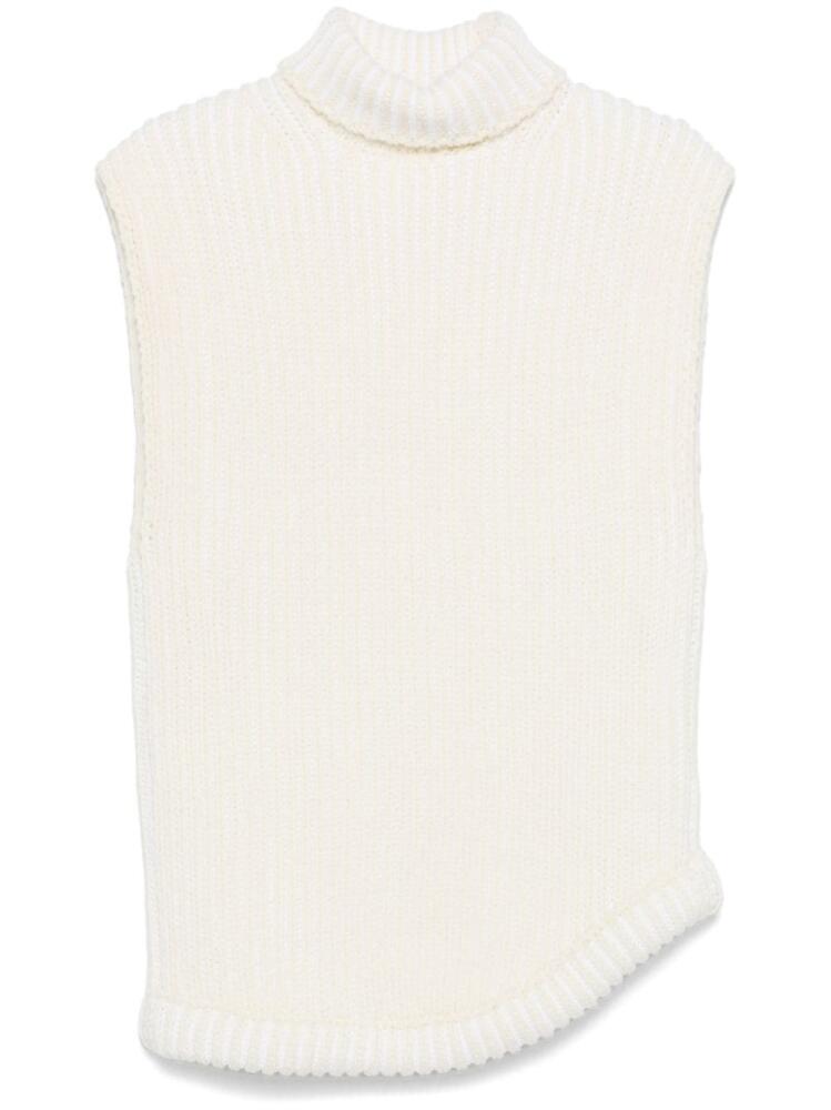 Victoria Beckham roll-neck vest - Neutrals Cover