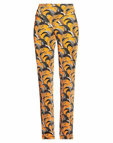 Rabanne Woman Pants Orange Viscose, Elastane Cover