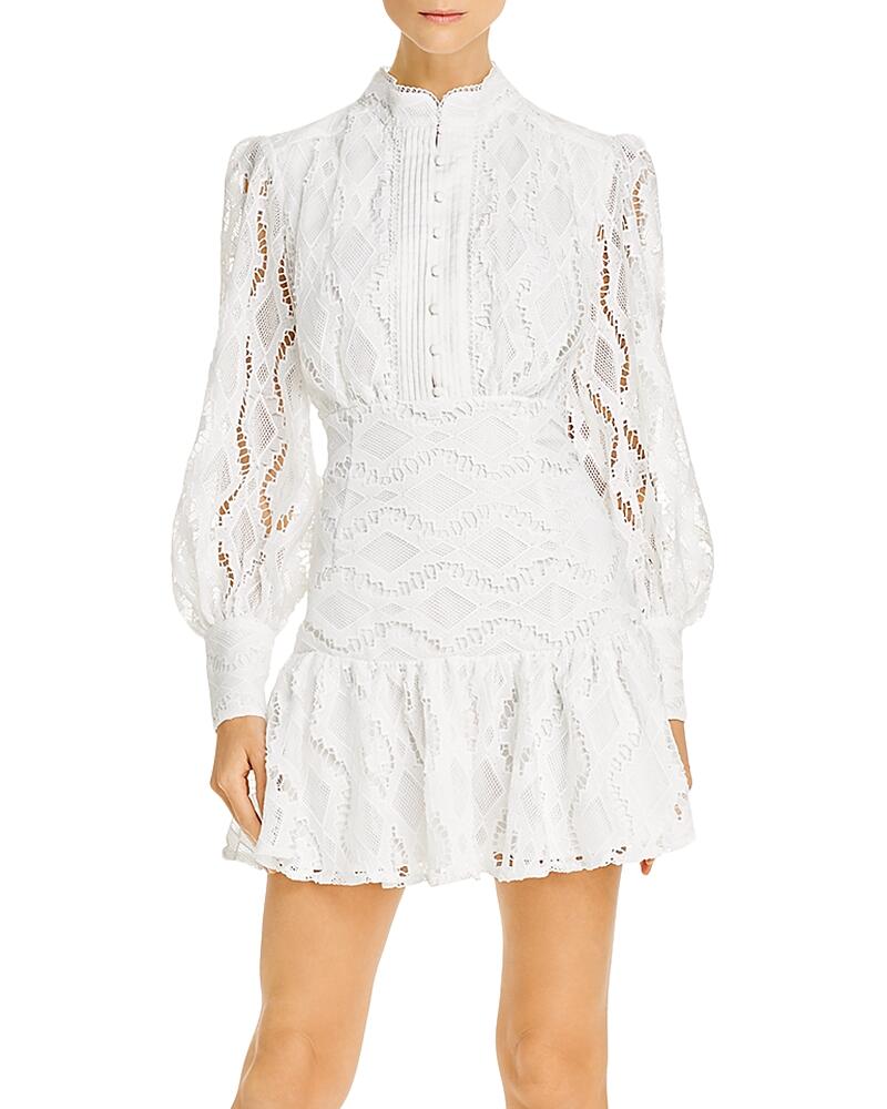 Bardot Remy Lace Long Sleeve Mini Dress Cover