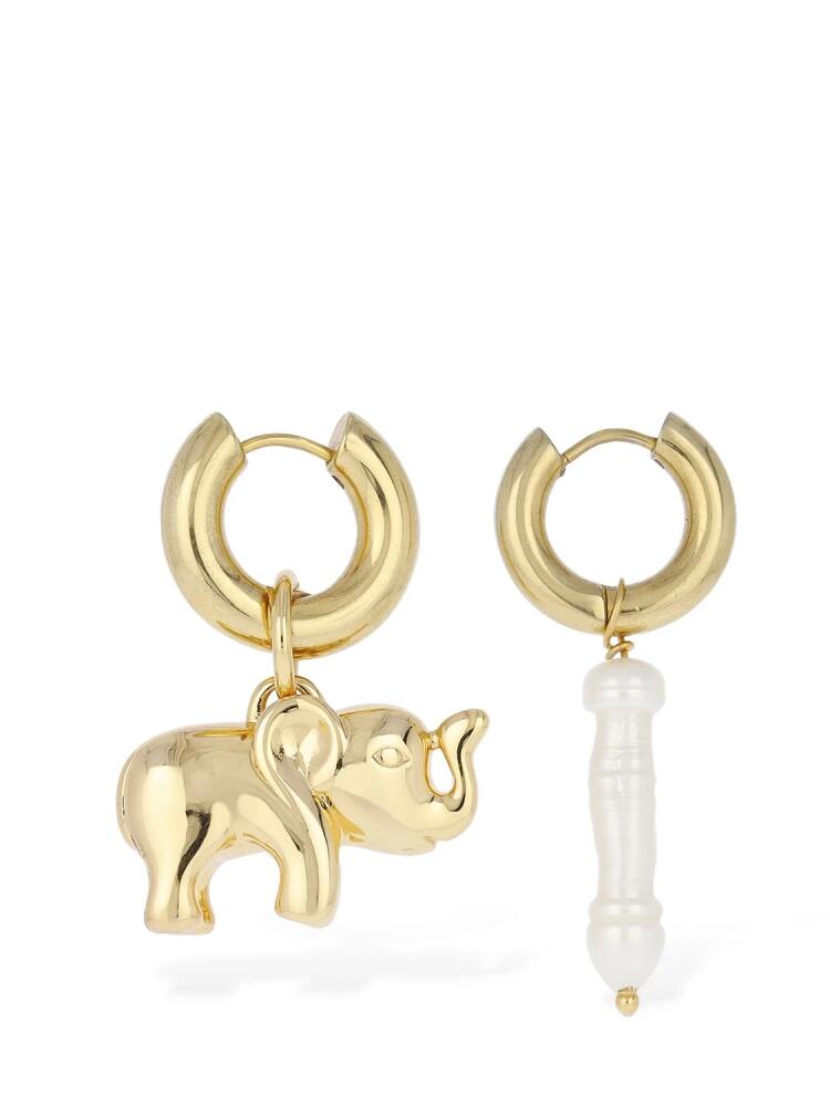 TIMELESS PEARLY Elephant & Pearl Mismatched Earrings Cover