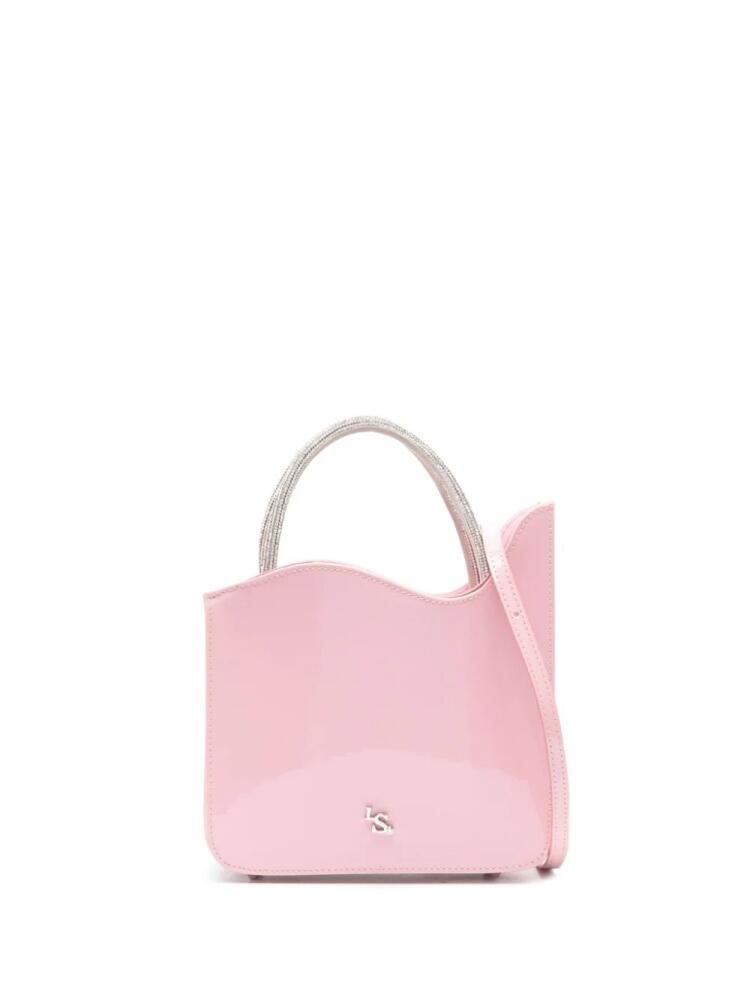 Le Silla Ivy patent-leather mini bag - Pink Cover