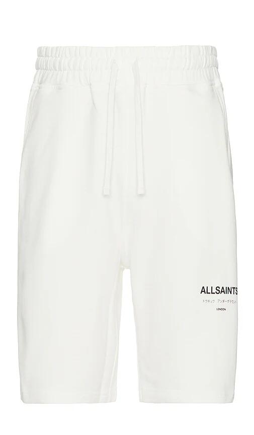 ALLSAINTS Underground Sweat Short in White Cover