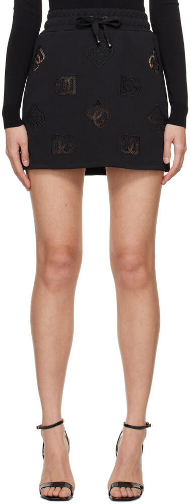 Dolce&Gabbana Black Cutout Miniskirt Cover