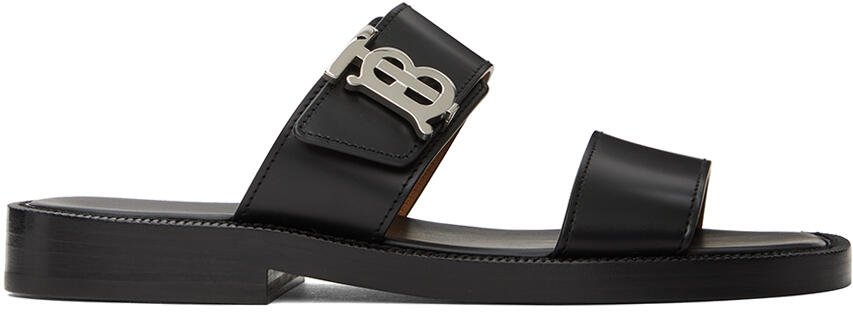 Burberry Black Monogram Motif Sandals Cover