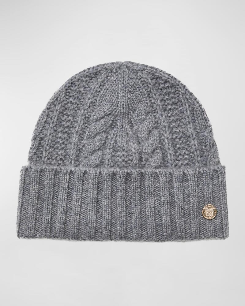 Bruno Magli Cable Knit Cuffed Cashmere Beanie Cover