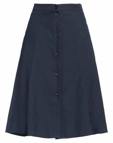 Berwich Woman Midi skirt Navy blue Polyester, Polyamide Cover