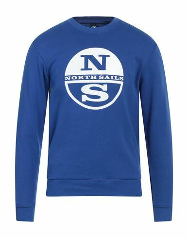 North Sails Man Sweatshirt Blue Cotton, Polyester Cover