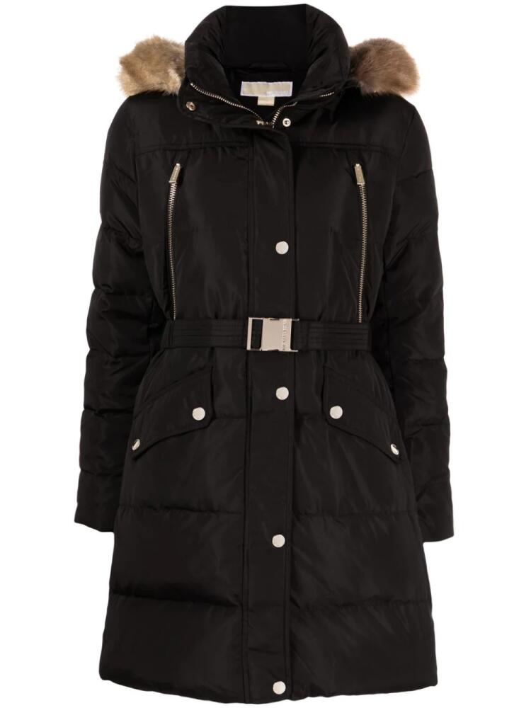 Michael Michael Kors belted puffer coat - Black Cover