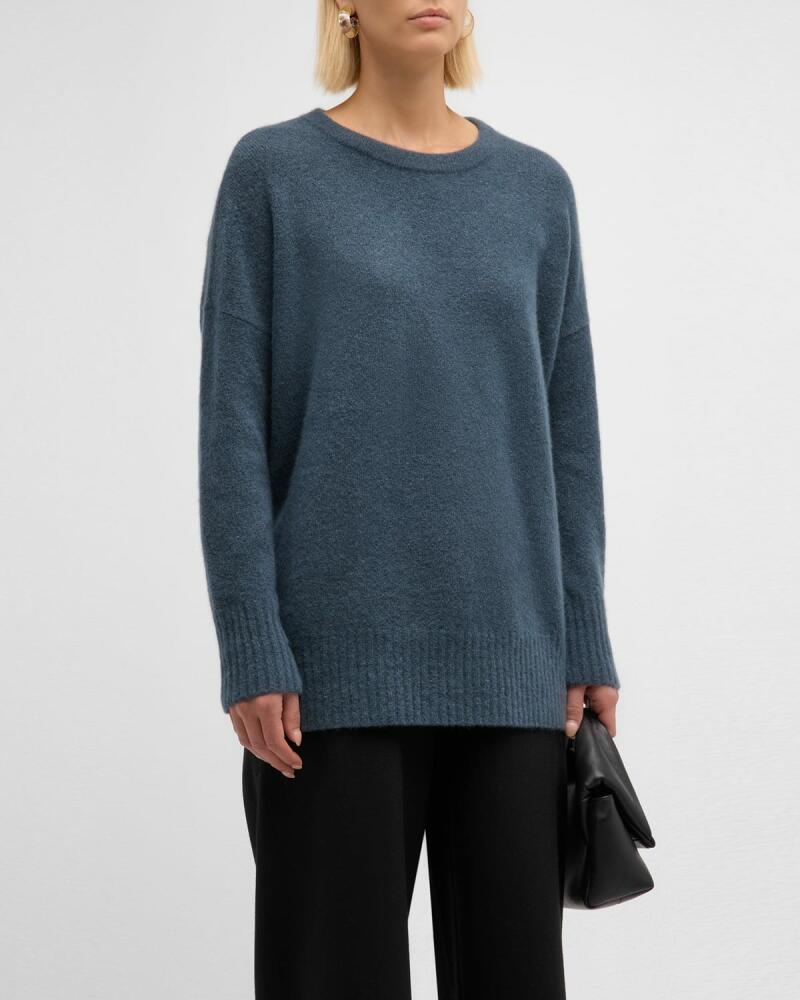 Eileen Fisher Boucle Cashmere-Silk Sweater Cover