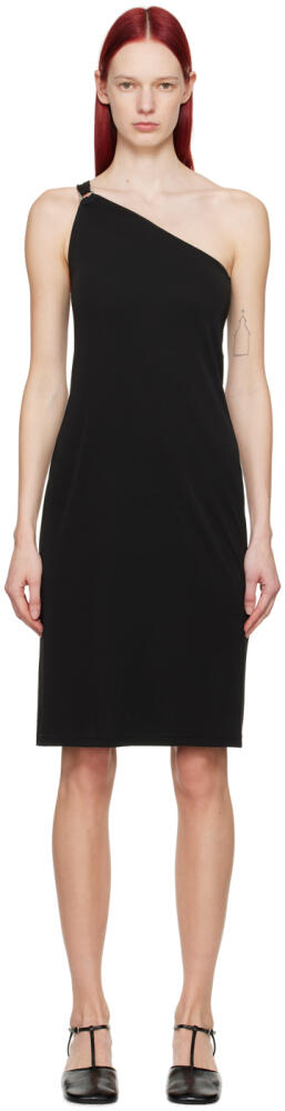 Filippa K Black One Shoulder Midi Dress Cover