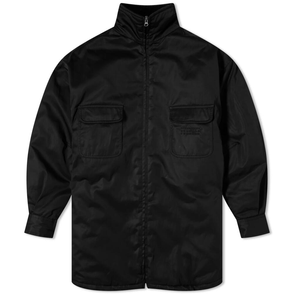 MM6 Maison Margiela Men's Padded Nylon Jacket in Black Cover