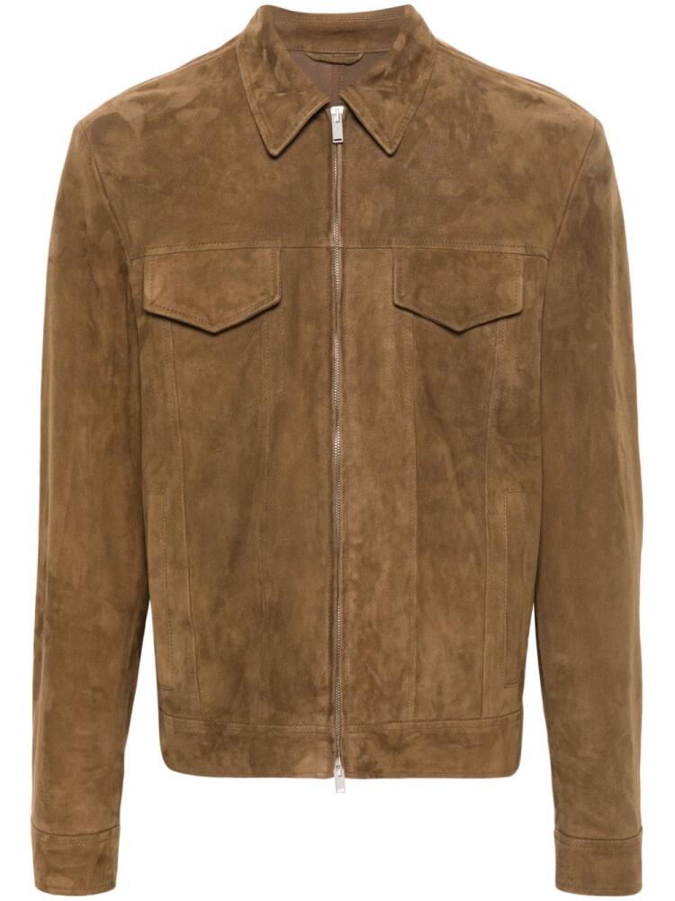 Lardini suede shirt jacket - Brown Cover