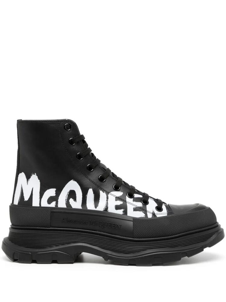 Alexander McQueen Tread Slick high-top sneakers - Black Cover