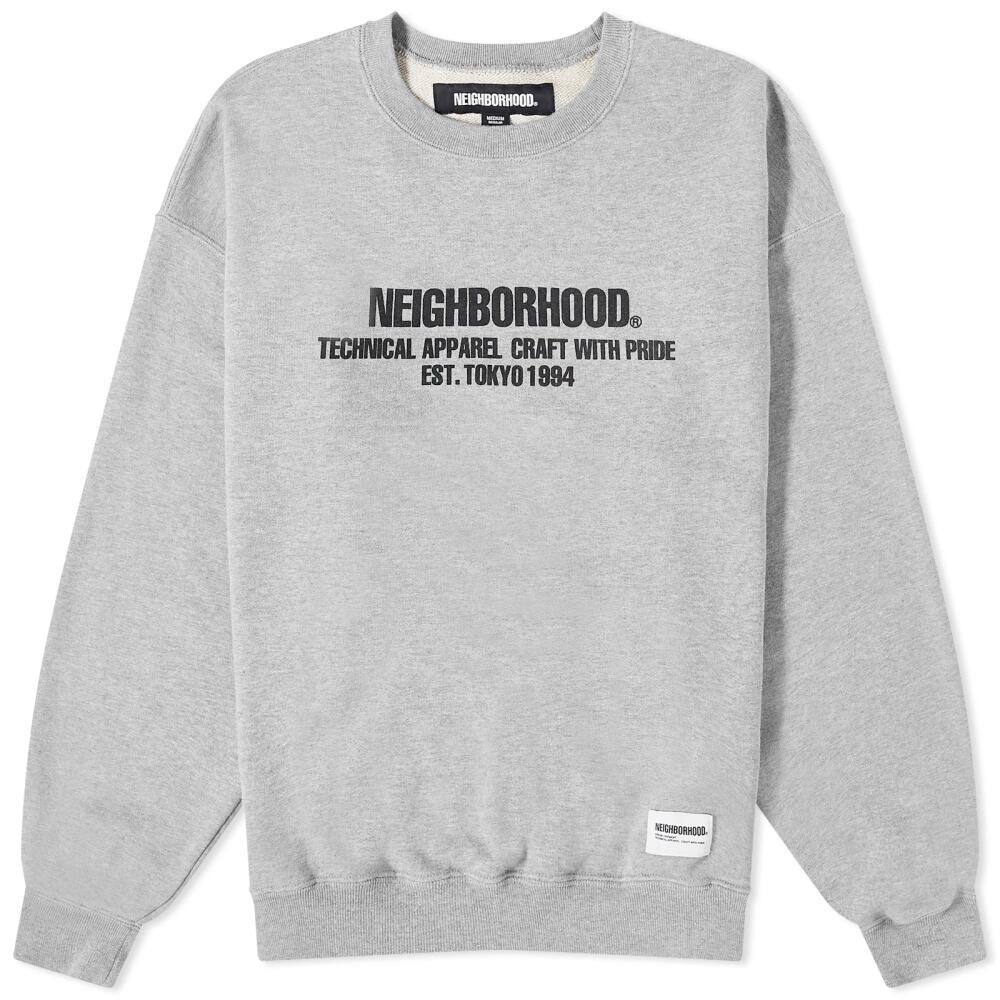 Neighborhood Men's Classic Crew Sweater in Grey Cover