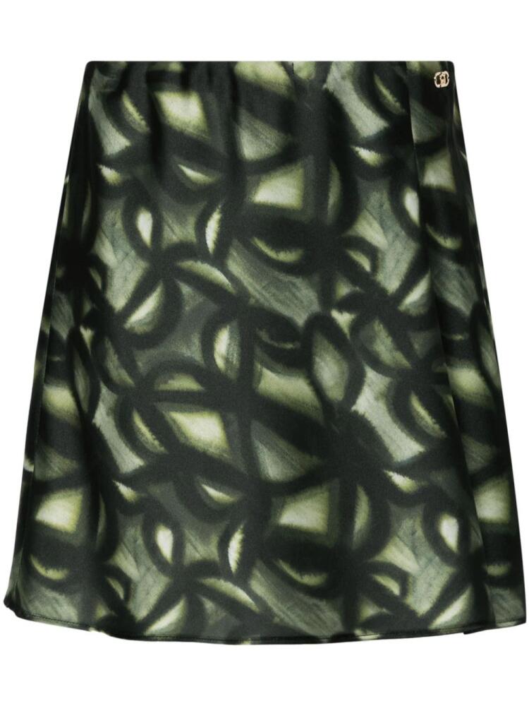 LIU JO logo-plaque mini skirt - Green Cover