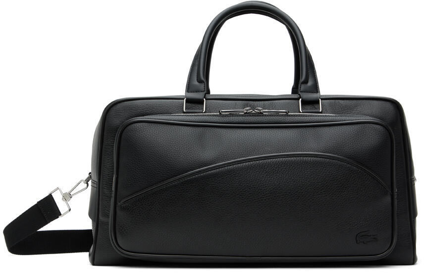 Lacoste Black Angy Leather Duffle Bag Cover