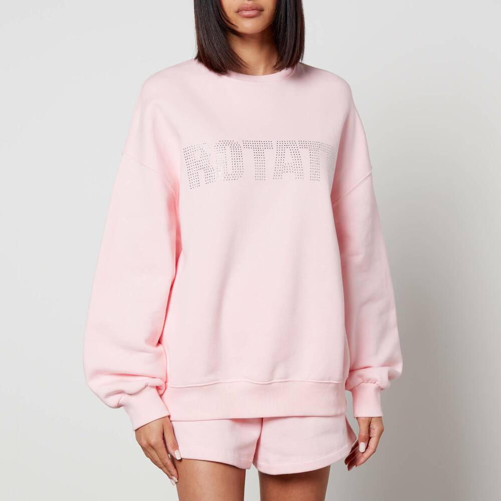 ROTATE Logo-Embellished Cotton-Jersey Sweatshirt Cover