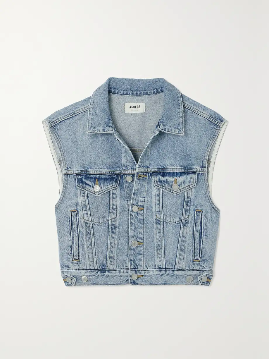 AGOLDE - Charli Denim Vest - Blue Cover