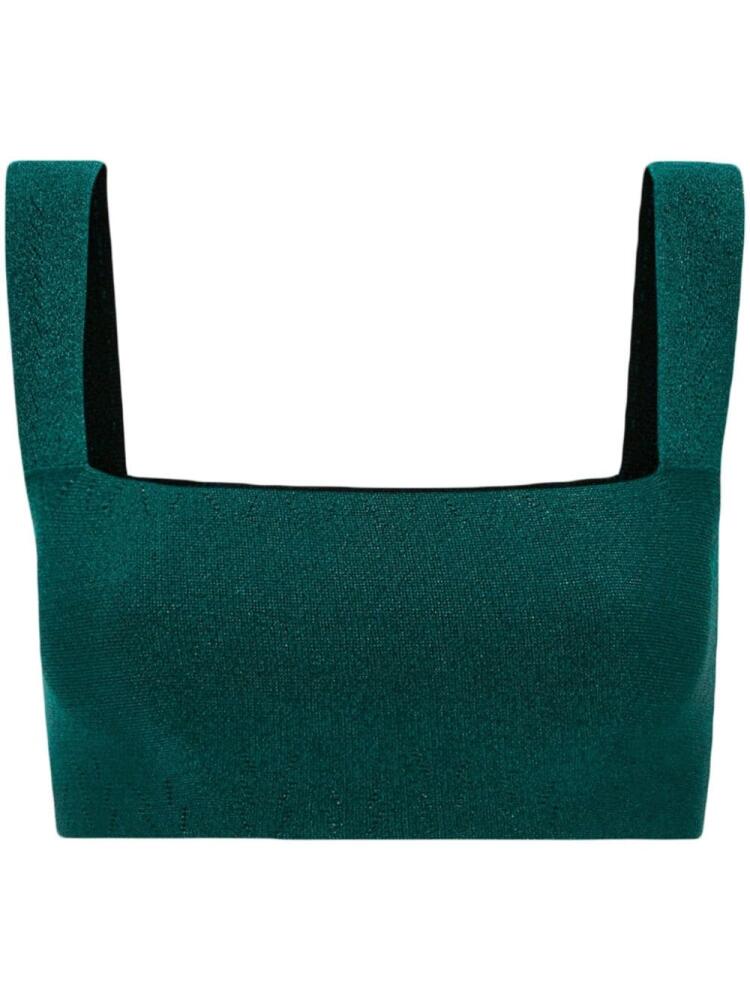 Victoria Beckham VB Body bandeau crop top - Green Cover