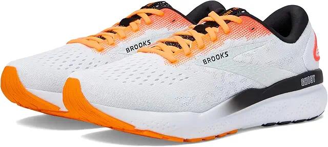 Brooks Ghost 16 (White/Illusion/Coral) Men's Shoes Cover