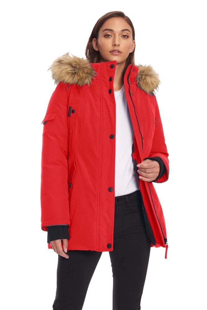 Alpine North GLACIER - Vegan Down Parka Winter Jacket in Crimson Cover