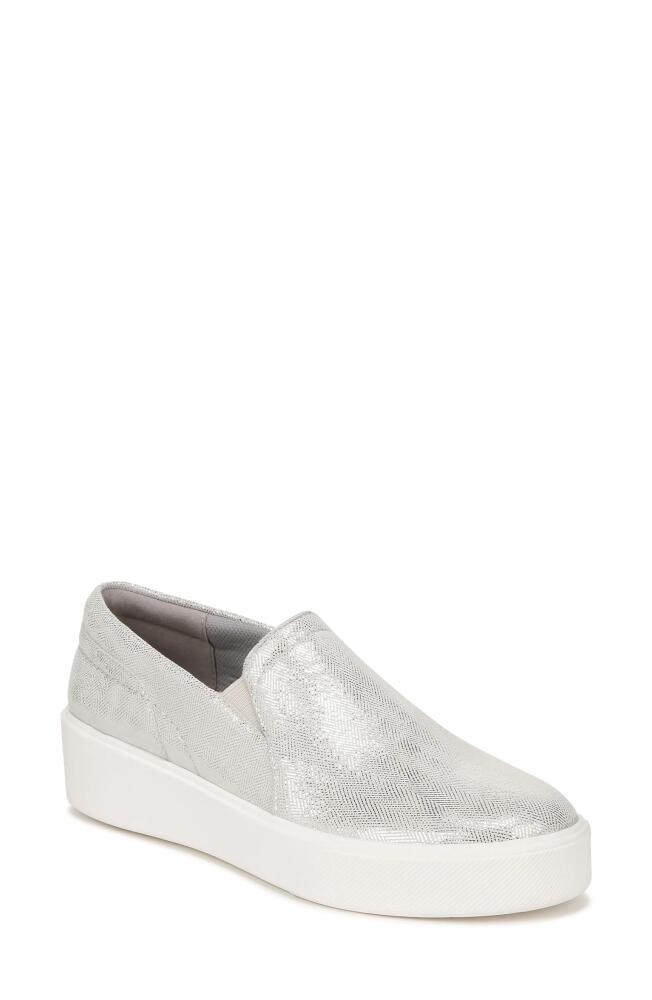 27 EDIT Naturalizer Mirabel Slip-On Platform Sneaker in Silver Leather Cover