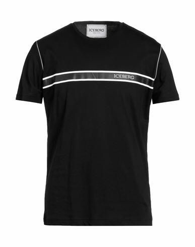 Iceberg Man T-shirt Black Cotton Cover