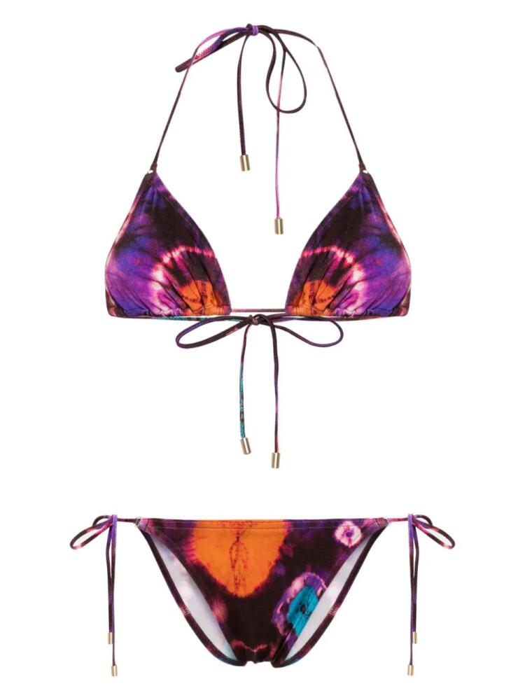 ZIMMERMANN Acadian tie-dye bikini set - Purple Cover