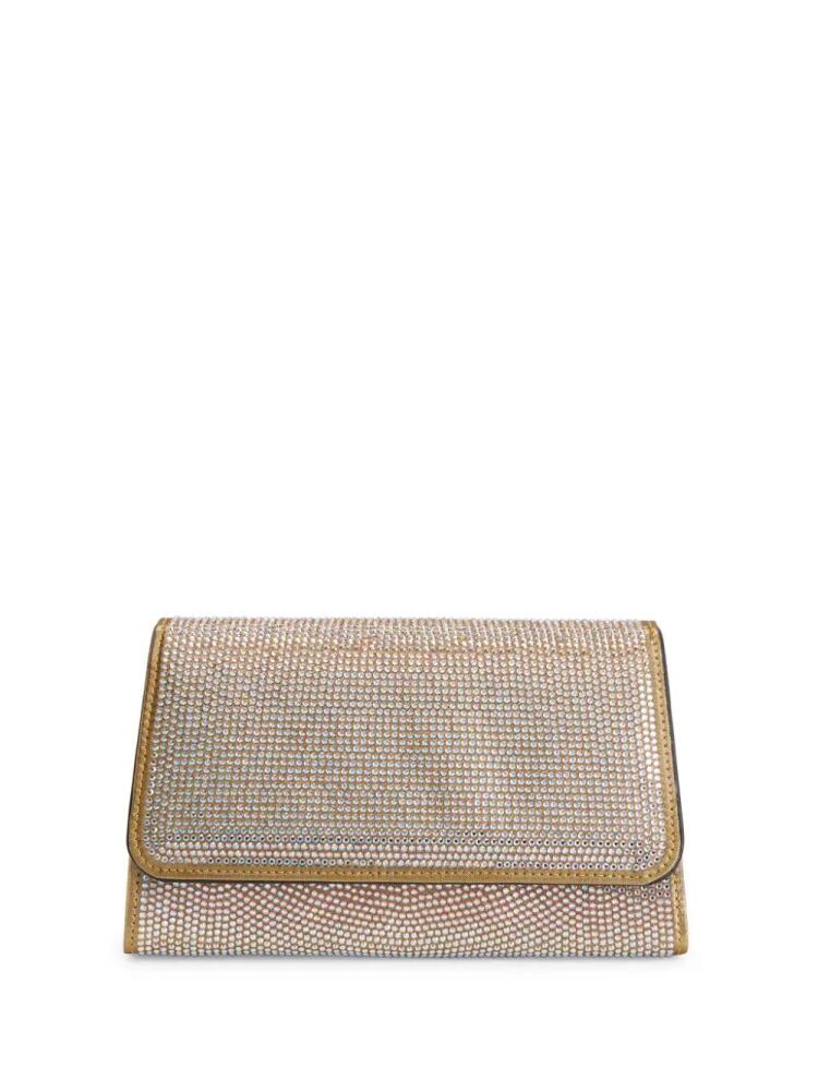 Giuseppe Zanotti Idha rhinestone-embellished clutch bag - Brown Cover