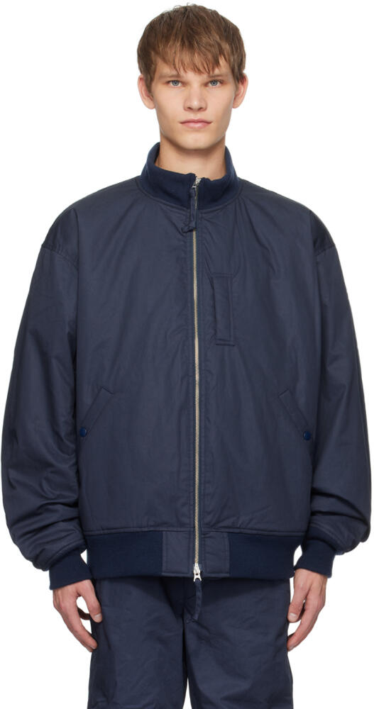 nanamica Navy Zip Bomber Jacket Cover