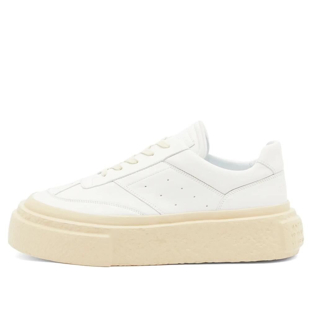 MM6 Maison Margiela Men's Oversized Sole Sneakers in Bright White Cover