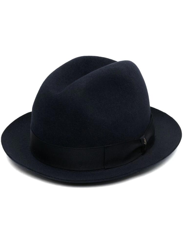 Borsalino Giacomo Marengo felt fedora hat - Blue Cover