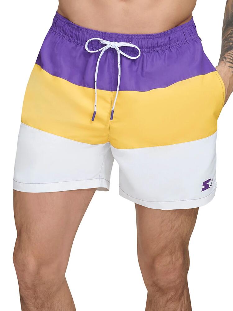 Men's Starter Colorblocked Volleyball Shorts - Purple Cover