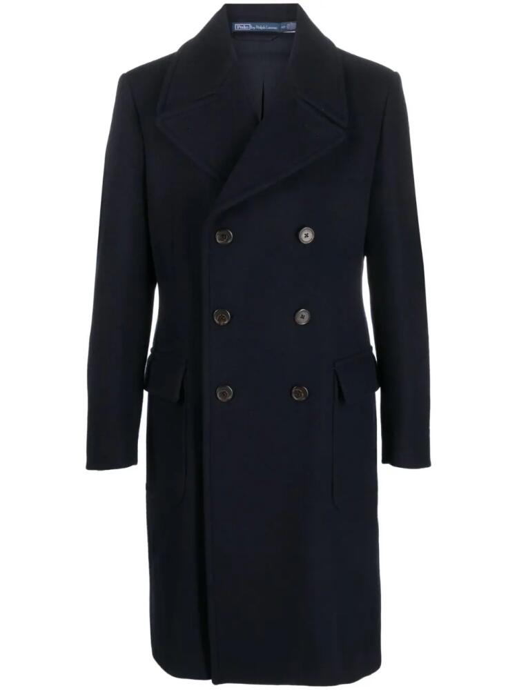 Polo Ralph Lauren double-breasted wool-blend coat - Blue Cover