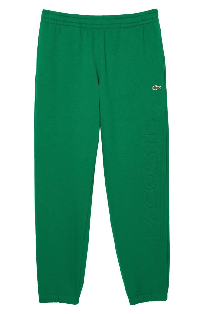 Lacoste Logo Embossed Sweatpants in Cnq Roquette Cover