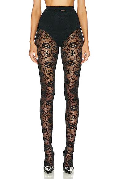 Saint Laurent Lace Legging in Black Cover