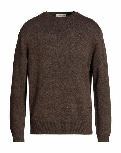 Cashmere Company Man Sweater Brown Wool, Cashmere Cover