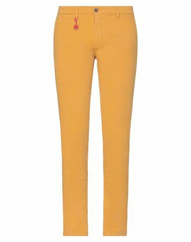 Manuel Ritz Man Pants Ocher Cotton, Elastane Cover