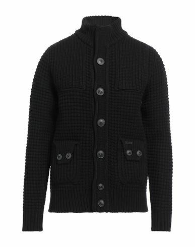 Bark Man Cardigan Black Wool, Polyamide Cover