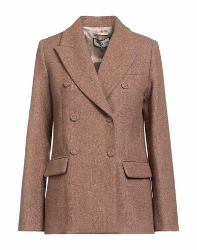 Paul & Joe Woman Coat Camel Wool, Alpaca wool, Mohair wool, Polyamide Cover