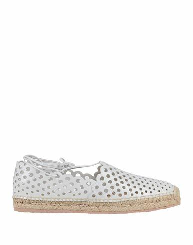 Gianvito Rossi Woman Espadrilles White Soft Leather Cover