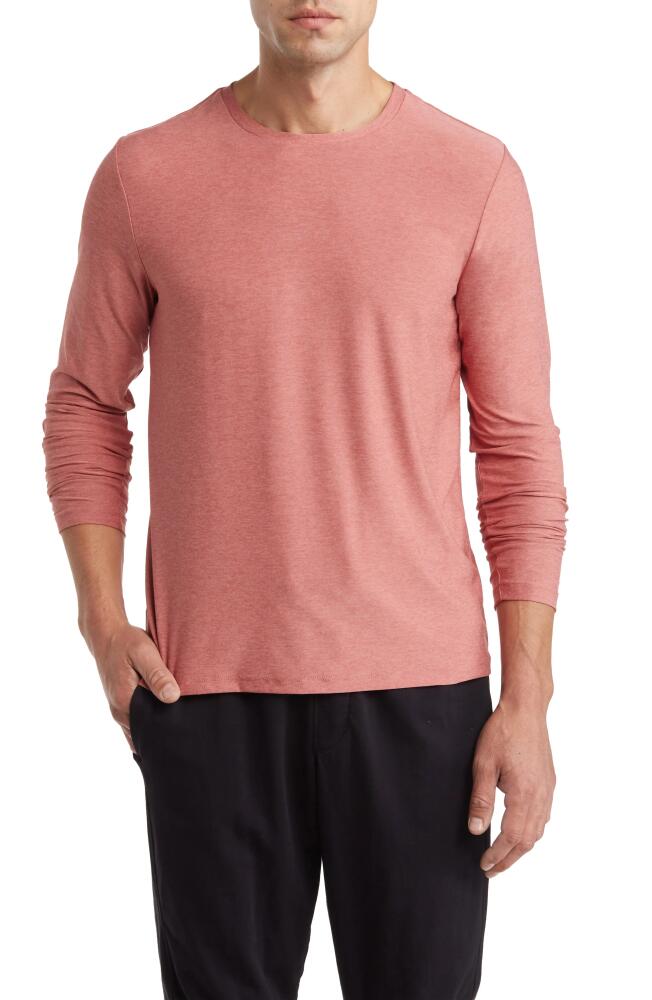 Beyond Yoga Featherweight Always Beyond Long Sleeve Performance T-Shirt in Smoked Rose Heather Cover