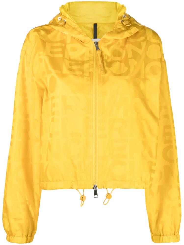 Moncler Vernant logo-print windbreaker - Yellow Cover