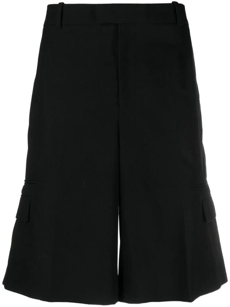 Alexander McQueen tailored cotton shorts - Black Cover