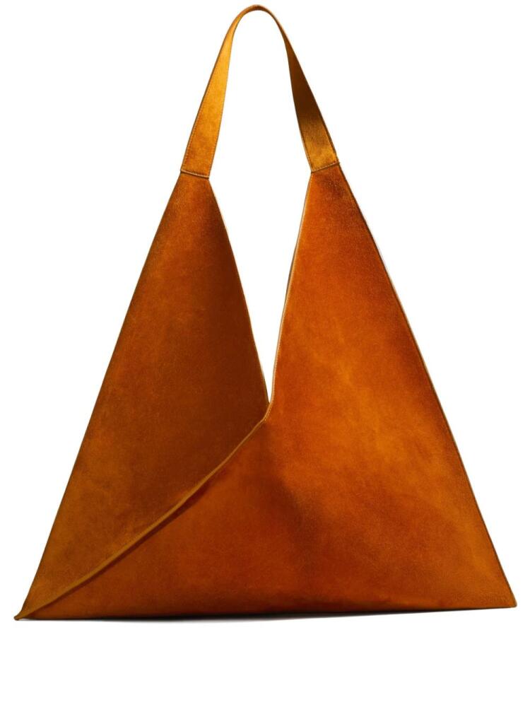 KHAITE The Sara suede leather tote bag - Orange Cover