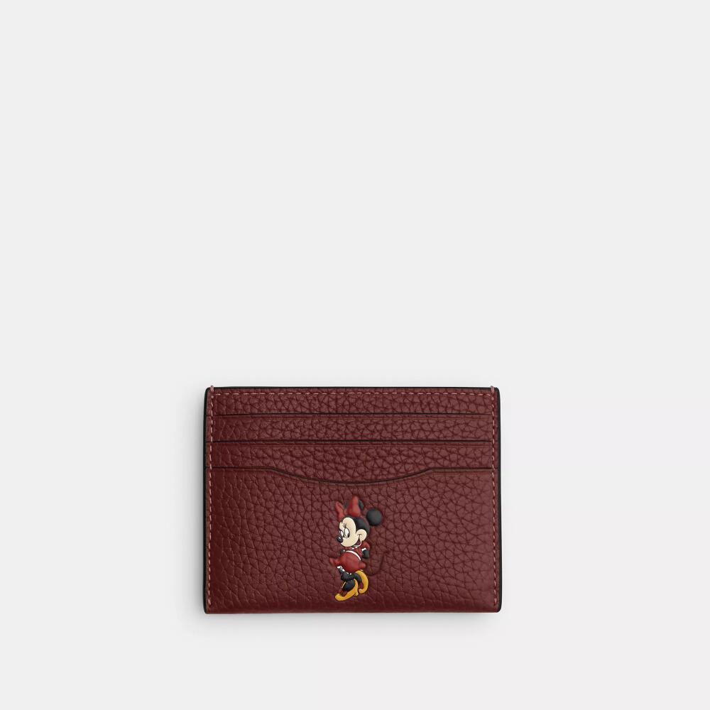 Disney X Coach Card Case In Regenerative Leather With Motif Cover