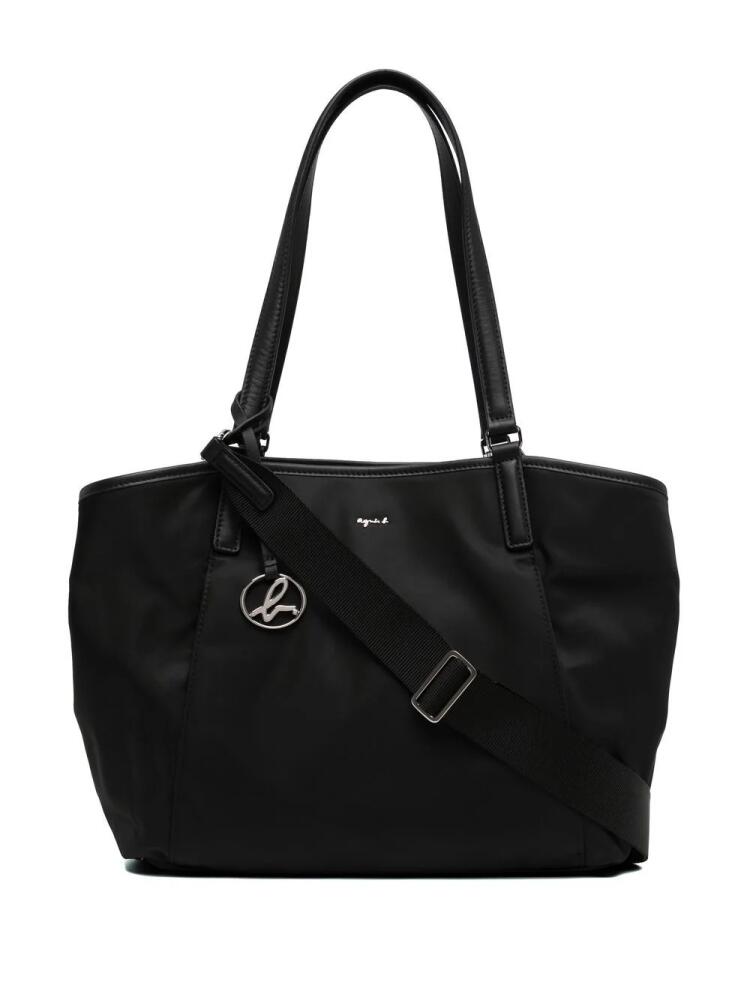 agnès b. fmedium zipped shoulder bag - Black Cover