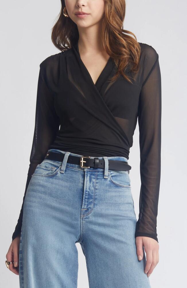 Open Edit Mesh Wrap Top in Black Night Cover