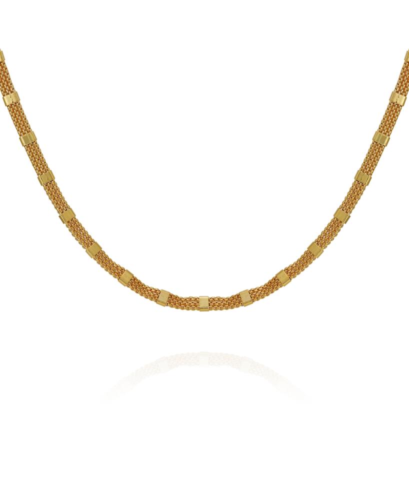 Vince Camuto Gold-Tone Glass Stone Box Chain Necklace, 18" + 2" Extender - Gold Cover