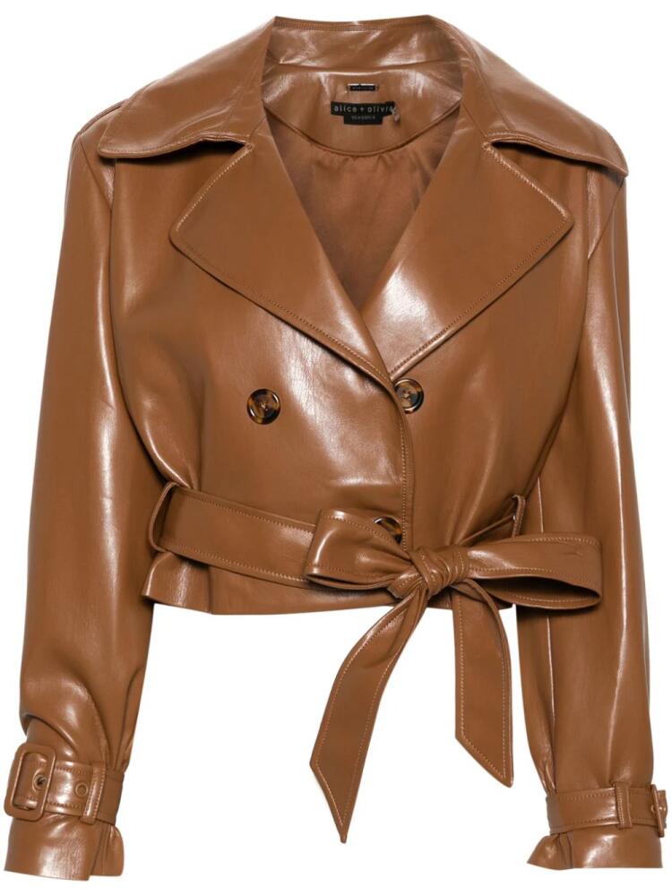 alice + olivia belted jacket - Brown Cover